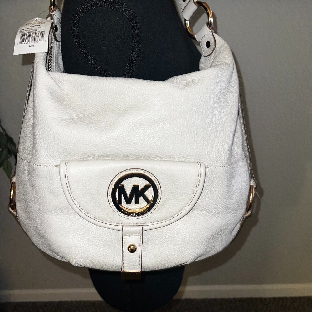 MICHAEL KORS WHITE OFF WHITE SHOULDER BAG NEW 🔥